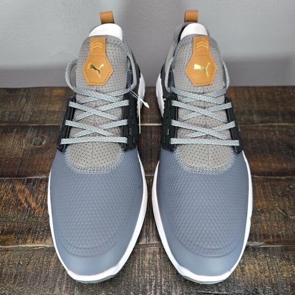 NEW Puma Ignite Articulate Mens Size 9.5 Waterproof Golf Shoes Gray White main image 7